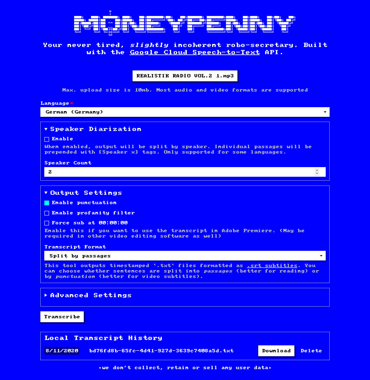 Full screenshot for Moneypenny