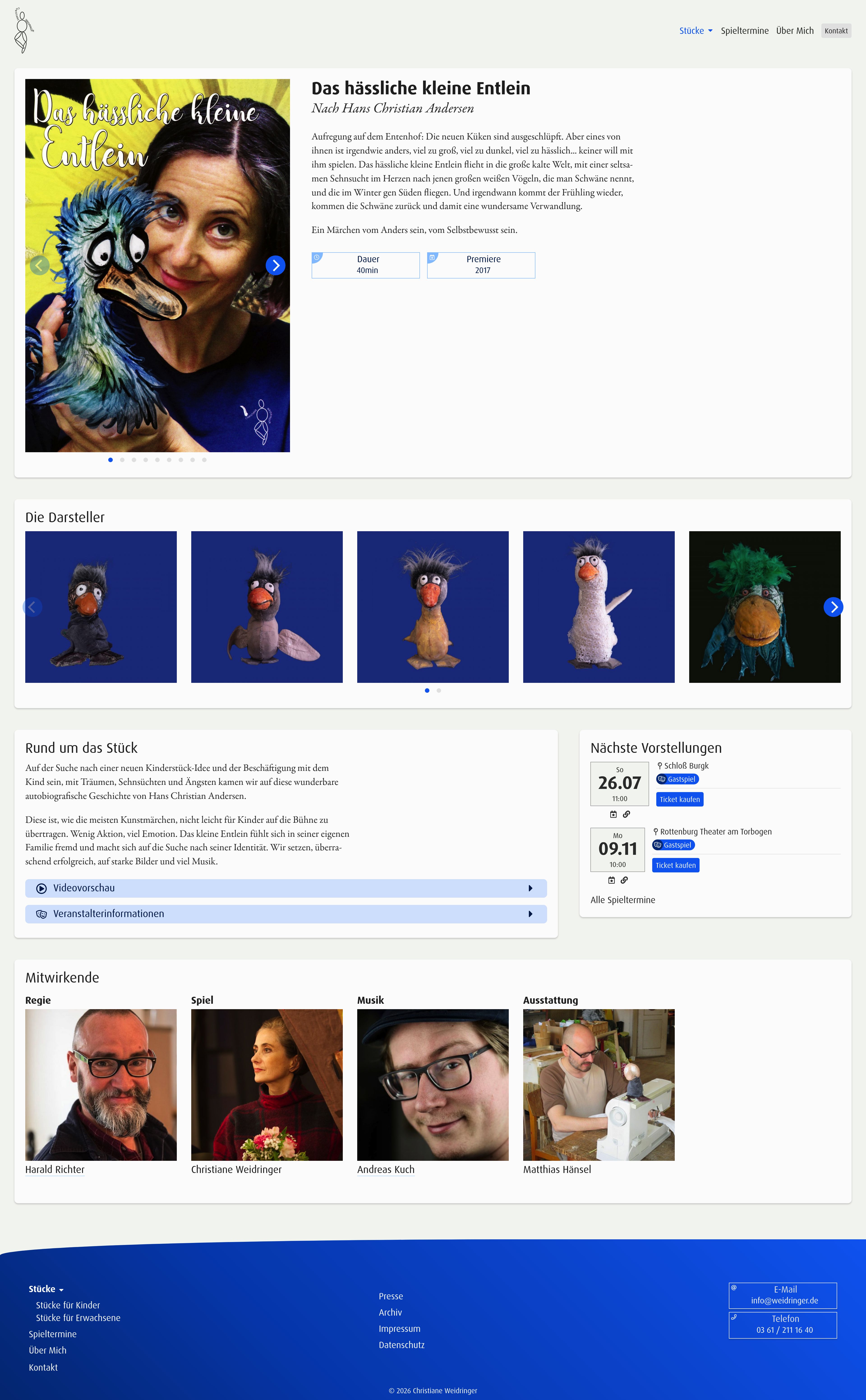 Full screenshot for Figurentheater Weidringer